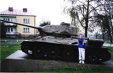 A photo of a tank in Poland.